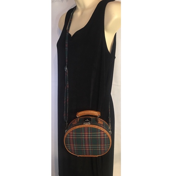A unique tartan mini crossbody/shoulder bag - Picture 2 of 8